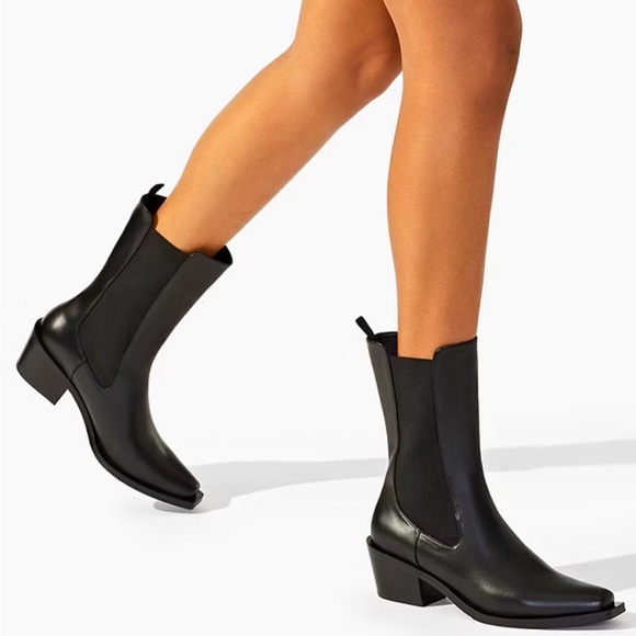 Stuart Weitzman Miley Western Inspired Boot - Black 7.5 - Picture 6 of 16